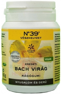 Obrázek pro Lemon Pharma Bachová květová žvýkačka se sladidlem Klid a klid s příchutí švestky třešňoploděj (40ks)