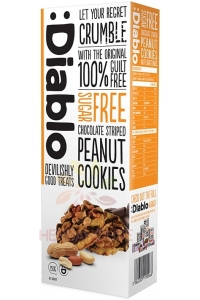 Obrázek pro Diablo Cookies sušenky čokoládově arašídové bez cukru (150g)