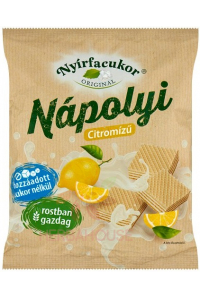 Obrázek pro Nyírfacukor Oplatky plněné krémem s citrónovou příchutí bez cukru s xylitolem (180g)