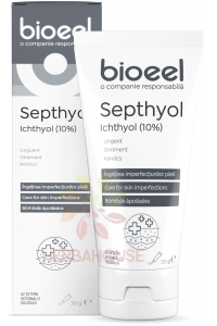Obrázek pro Bioeel Septhyol krém s ichtyolem 10% – protizánětlivá mast na akné, seboreu a rosaceu (30g)