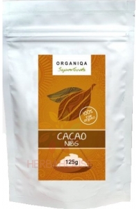 Obrázek pro Organiqa Bio 100% Kakaové boby nepražené drcené (125g)
