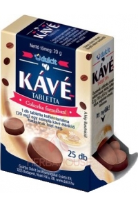 Obrázek pro Dulcit Kávové tablety s obsahem kofeinu ve formě bonbonů (25ks)