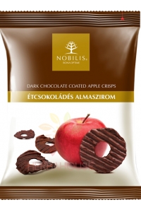 Obrázek pro Nobilis Sušené jablečné lupínky v hořké čokoládě (50g)