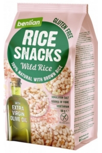 Obrázek pro Benlian Food Bezlepkový rýžový snack divoká rýže (50g)