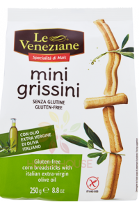 Obrázek pro Le Veneziane Bezlepkové Mini Grissini tyčinky (250g)