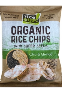 Obrázek pro Rice Up Bio Bezlepkový Rýžový chips s quinou a chia semínky (25g)