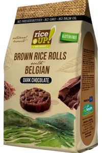Obrázek pro Rice Up Bezlepkový Celozrnný rýžový snack s hořkou čokoládou (50g)