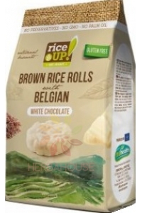 Obrázek pro Rice Up Bezlepkový Celozrnný rýžový snack s bílou čokoládou (50g)