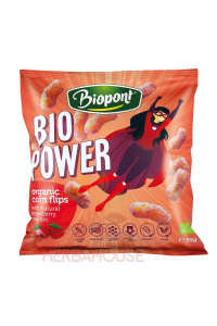 Obrázek pro Biopont Bio Power Bezlepkové kukuřičné křupky s jahodovým práškem (55g)