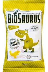 Obrázek pro McLloyd´s Biosaurus Bezlepkový kukuřičný snack se sýrovou příchutí (50g)