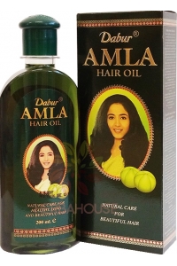 Obrázek pro Dabur Amla Vlasový olej Indický angrešt na tmavé až černé vlasy (200ml)