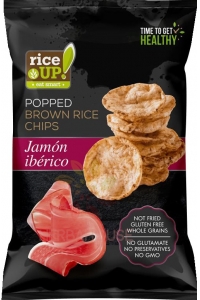 Obrázek pro Rice Up Bezlepkový rýžový chips s příchutí Iberská šunka (60g)