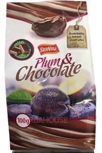 Obrázek pro SunVita Švestky v hořké čokoládě (100g)