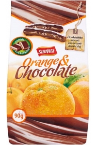 Obrázek pro SunVita Kandovaný pomeranč v hořké čokoládě (90g)