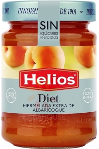 Obrázek pro Helios Meruňkový povidla s přírodním sladidlem a sladidlem (280g)
