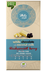 Obrázek pro Health Market White Delight Bílá čokoláda s černým rybízem a sladidlem (80g)