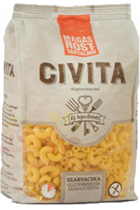 Obrázek pro Civita Bezlepkové kukuřičné těstoviny s vysokým obsahem vlákniny kolínka (450g)