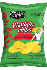 Obrázek pro Samai Banánové chipsy plantejny sladké chilli (75g)