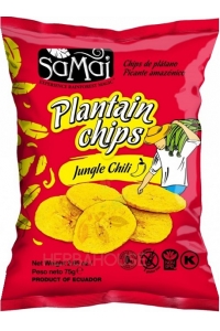 Obrázek pro Samai Banánové chipsy plantejny ostré chilli (75g)