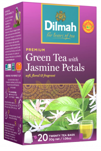 Obrázek pro Dilmah Jasmine Petals Zelený čaj s jasmínovým květem porcovaný (20ks)