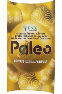 Obrázek pro Unic Želé salonky s citrónovou, pomerančovou a malinovou příchutí, máčené v hořké čokoládě se sladidlem (220g)
