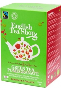 Obrázek pro English Tea Shop Bio Zelený čaj Granátové jablko (20ks)