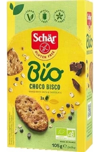 Obrázek pro Schär Bio Choco Bisco Bezlepkové sušenky s kousky čokolády (105g)