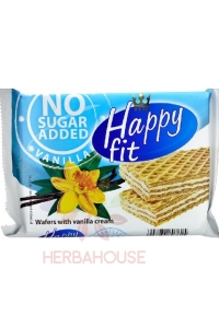 Obrázek pro Flis Happy fit oplatky s vanilkovou náplní bez cukru (95g)