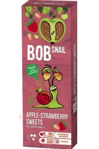 Obrázek pro Eco Snack Bob Snail Rolls Ovocné plátky jablko, jahoda (30g)