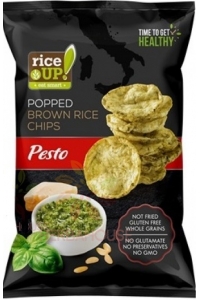 Obrázek pro Rice Up Bezlepkový rýžový chips s příchutí pesto (60g)