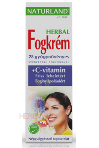 Obrázek pro Naturland Herbal Zubní pasta švédské byliny a vitamin C (100ml)
