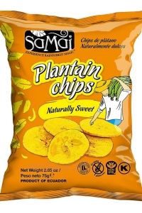Obrázek pro Samai Banánové chipsy plantejny Natur sladké (75g)