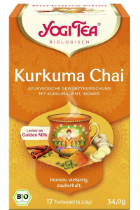Obrázek pro Yogi Tea® Bio Ajurvédský čaj s kurkumou, skořicí a zázvorem (17ks)