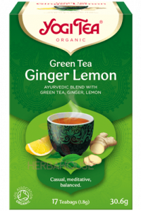 Obrázek pro Yogi Tea® Bio Ajurvédský Zelený čaj zázvor, citron (17ks)