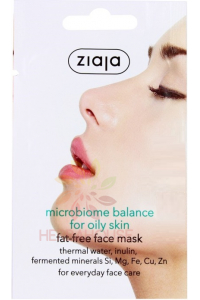 Obrázek pro Ziaja Microbiome Balance pleťová maska na regulaci kožního mazu (7ml)