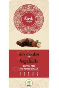 Obrázek pro Health Market Dark Delight Hořká čokoláda s lískovými ořechy (80g)