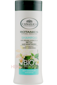 Obrázek pro L'Angelica Bio Bylinný šampon na lupy vlasy s kopřivou a hlohu (250ml)