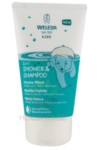 Obrázek pro Weleda Bio 2v1 Sprchový krém a šampon - Kouzelná máta (150ml)