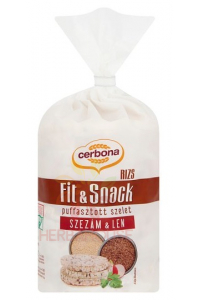 Obrázek pro Cerbona Fit & Snack rýžové chlebíčky se sezamovými a lněnými semínky (90g)