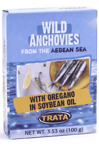 Obrázek pro Trata Ančovičky v sójové oleji s Oregánu (100g)