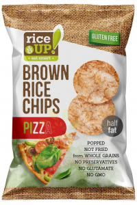Obrázek pro Rice Up Bezlepkový rýžový chips s příchutí pizza (60g)