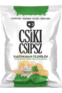 Obrázek pro Csíki Chips Bezlepkové bramborové chipsy cibulově smetanové (50g)
