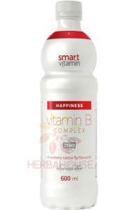 Obrázek pro Smart Vitamin Happiness Vitamin B Nesycený nápoj s jahodově kaktusovou příchutí se sladidly (600ml)