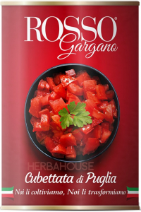 Obrázek pro Rosso Gargano Loupaná rajčata krájená v rajčatové šťávě (400g)