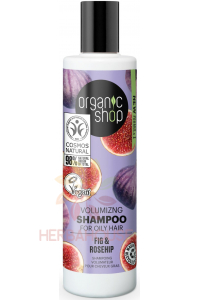 Obrázek pro Organic Shop Šampon pro objem na mastné vlasy Figa a šipky (280ml)