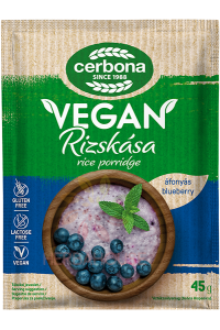 Obrázek pro Cerbona Vegan Bezlepková Rýžová kaše borůvky (45g)