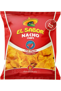 Obrázek pro El Sabor Bezlepkový Nachos chips s chilli (225g)
