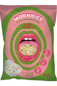 Obrázek pro Moonrice Bezlepkový rýžový chips se smetanově cibulovou příchutí (60g)