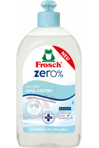 Obrázek pro Frosch Eko Sensitive Zero% Prostředek na mytí nádobí pro citlivou pokožku (500ml)