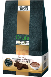 Obrázek pro D-Life Mléčná čokoláda se sníženým obsahem sacharidů (100g)